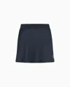 Emporio Armani Tennis Pro Mini Skirt In Ventus7 Technical Fabric In Navy Blue