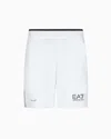 Emporio Armani Tennis Pro Board Shorts In Ventus7 Technical Fabric In White