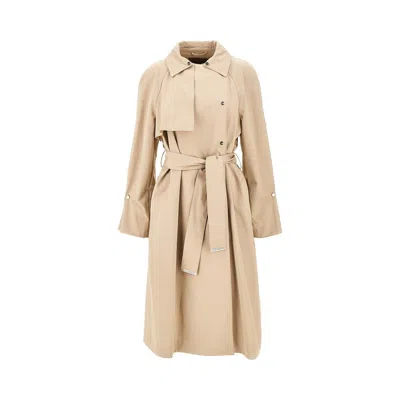 Emporio Armani Ter-repellent Gabardine Trench Coat In Brown