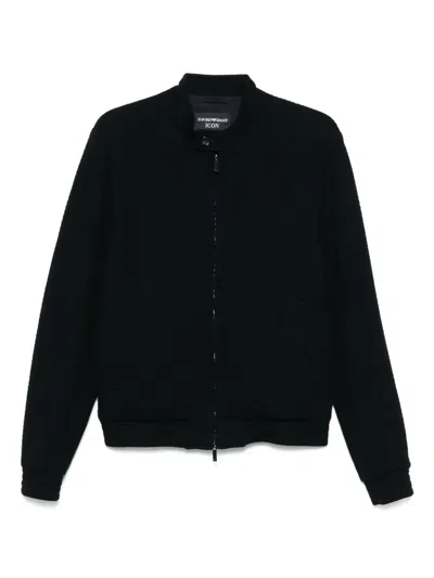 EMPORIO ARMANI TEXTURED BOMBER JACKET