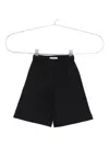 Emporio Armani Textured Button-fastening Trousers In Black