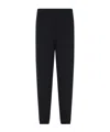 Emporio Armani Textured Drawstring Trousers In Blue