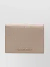 Emporio Armani Textured Finish Leather Wallet And Cardholder In Neutral