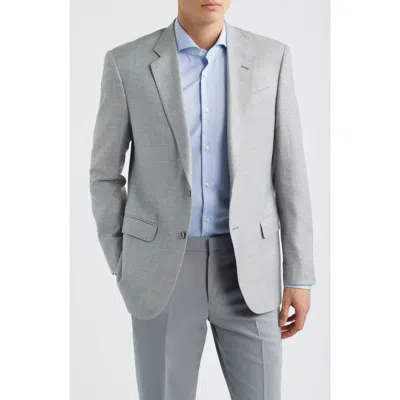 Emporio Armani Textured Grey Mélange Sport Coat In Gray