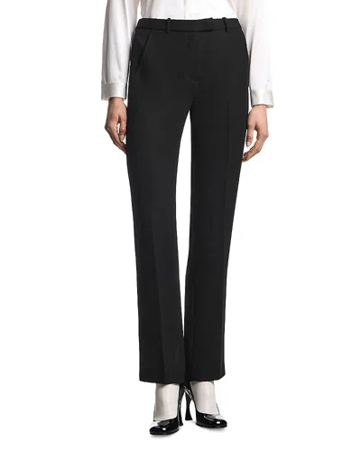 Emporio Armani Textured Pants In Black