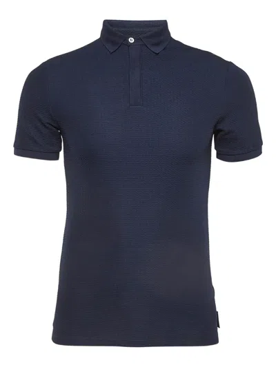 Pre-owned Emporio Armani Textured Polo Shirt