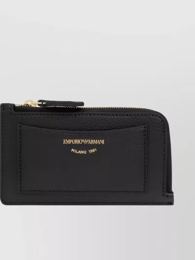 EMPORIO ARMANI TEXTURED RECTANGLE CARD CASE BY MYEA