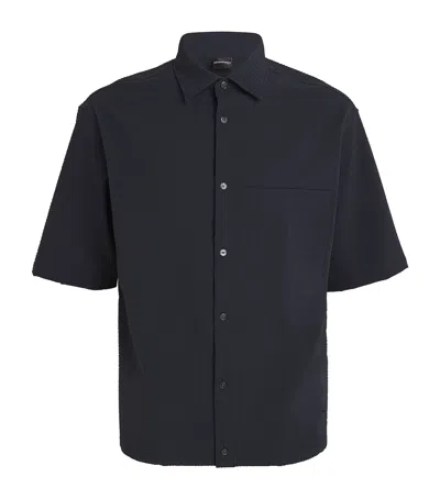 EMPORIO ARMANI TEXTURED SHORT-SLEEVE SHIRT