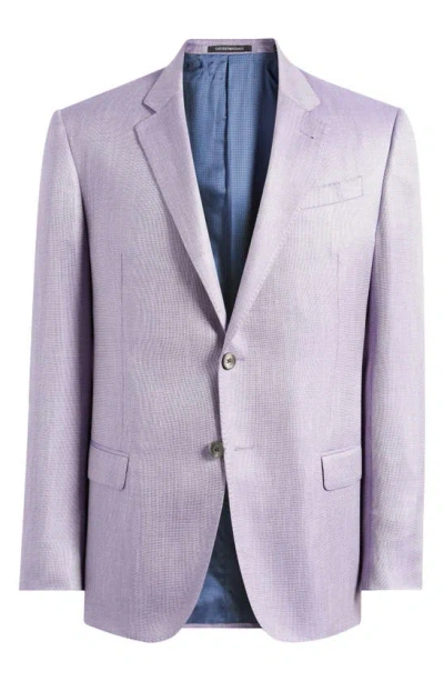 Emporio Armani Textured Sport Coat In Purple