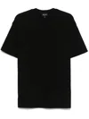 Emporio Armani Logo Cotton T-shirt In Black