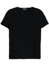 Emporio Armani Textured T-shirt In Black