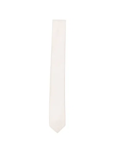 Emporio Armani Kids' Textured Tie In Neutral