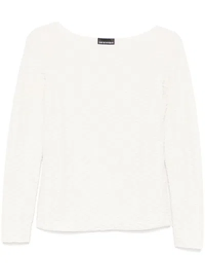 EMPORIO ARMANI TEXTURED TOP