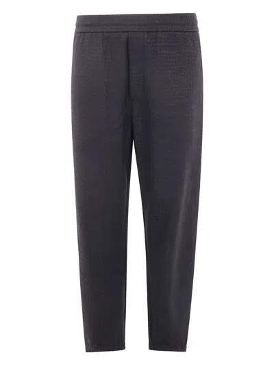EMPORIO ARMANI TEXTURED TROUSERS