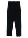 Emporio Armani Wool Trousers In Textured Fabric In Blau