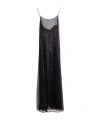 Shop Emporio Armani Jet-embroidery Sequin Maxi Dress In Black