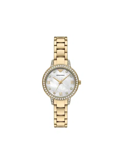 Emporio Armani Three-hand 32mm In Gold