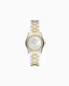 Emporio Armani Three-hand Date Stainless Steel Watch In Multicoloured