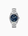 Emporio Armani Three-hand Date Stainless Steel Watch In Multicoloured