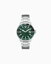 Emporio Armani Three-hand Stainless Steel Watch In Multicoloured
