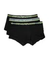 Emporio Armani Three Pairs Of Logo Boxer Underwear In Black