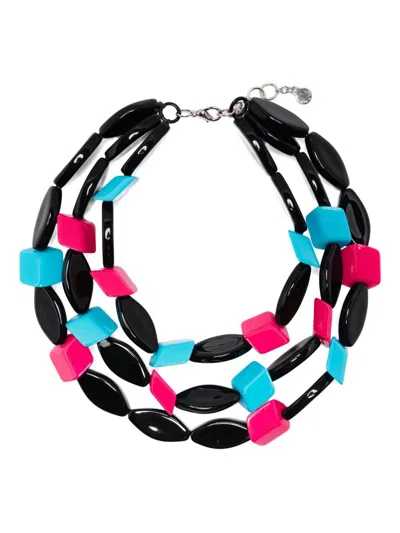 Emporio Armani Three Strand Necklace In Pattern