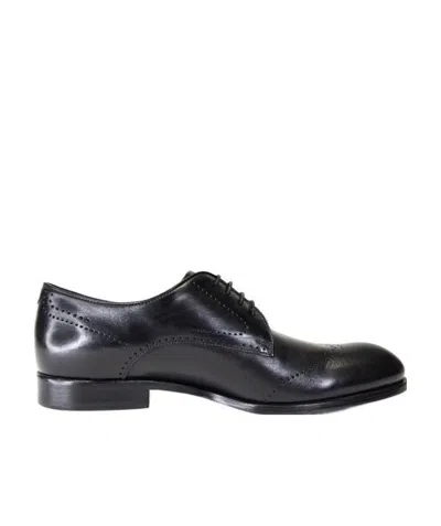 Emporio Armani Tie Business Casual Shoes In Black