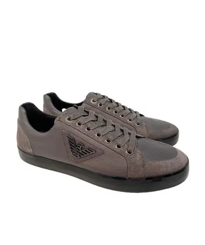 Emporio Armani Tie Casual Sports Shoes In Black