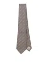 Emporio Armani Men's Silk Tie In Nude & Neutrals