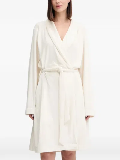 Emporio Armani Tie-waist Robe In Neutral