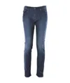 Emporio Armani Tight Jeans In Blue