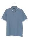 Emporio Armani Cotton Polo Shirt In Blue