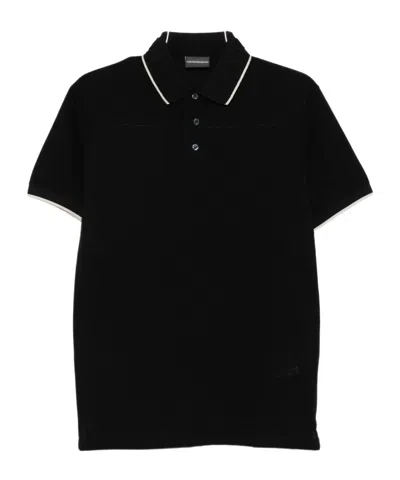 EMPORIO ARMANI TIPPED-COLLAR POLO SHIRT