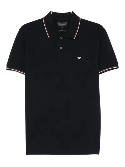 EMPORIO ARMANI TIPPED-COLLAR POLO SHIRT