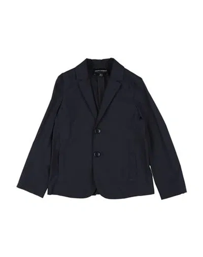 Emporio Armani Babies'  Toddler Boy Blazer Midnight Blue Size 6 Cotton
