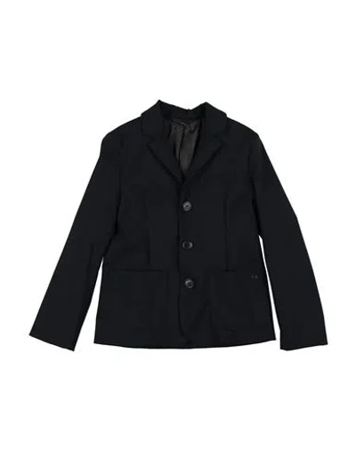 Emporio Armani Babies'  Toddler Boy Blazer Midnight Blue Size 6 Polyester, Viscose, Elastane