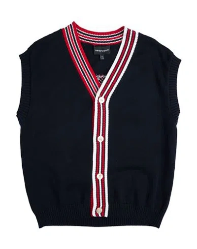 Emporio Armani Babies'  Toddler Boy Cardigan Midnight Blue Size 6 Cotton