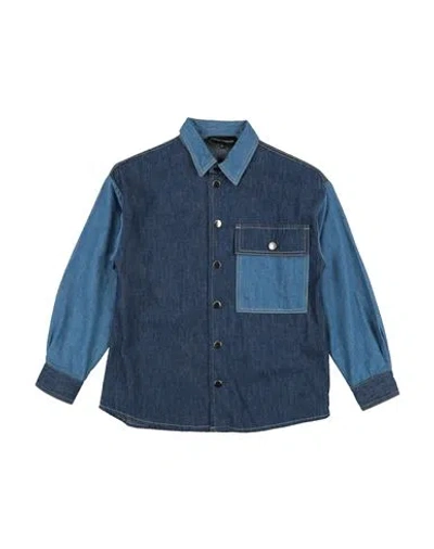 Emporio Armani Babies'  Toddler Boy Denim Shirt Blue Size 6 Cotton