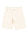 Emporio Armani Babies'  Toddler Boy Denim Shorts Cream Size 7 Cotton In White