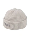 Emporio Armani Babies'  Toddler Boy Hat Beige Size 4 Recycled Wool, Recycled Polyamide In Gray