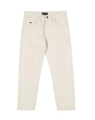 Emporio Armani Babies'  Toddler Boy Jeans Beige Size 6 Cotton In Neutral