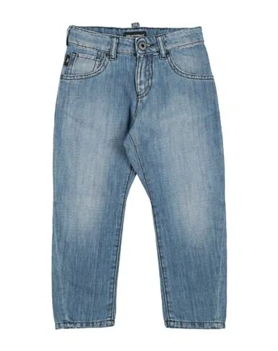 Emporio Armani Babies'  Toddler Boy Jeans Blue Size 4 Cotton, Linen
