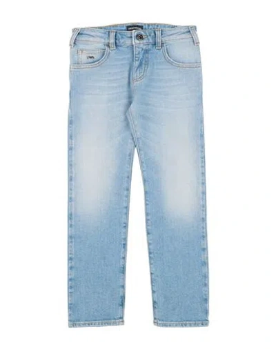 Emporio Armani Babies'  Toddler Boy Jeans Blue Size 6 Cotton, Elastane