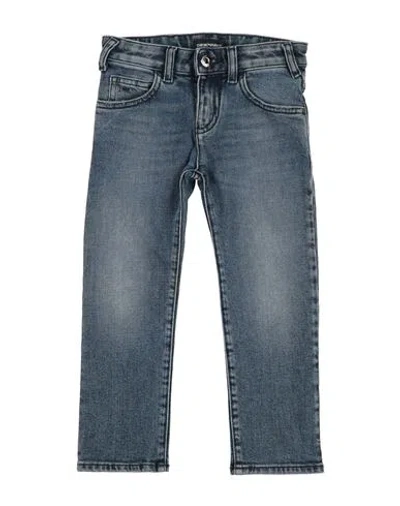 Emporio Armani Kids'  Toddler Boy Jeans Blue Size 7 Cotton, Elastane