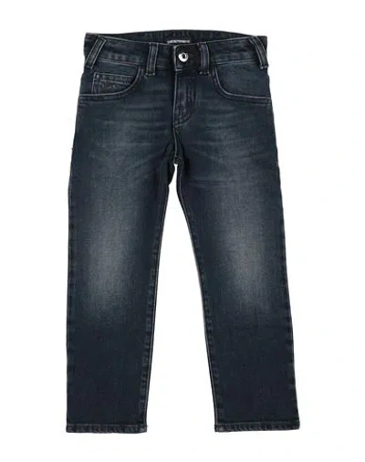 Emporio Armani Babies'  Toddler Boy Jeans Blue Size 7 Cotton, Elastane