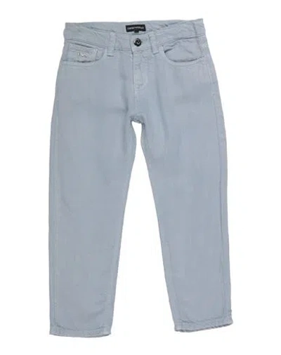 Emporio Armani Babies'  Toddler Boy Jeans Sky Blue Size 6 Lyocell, Linen