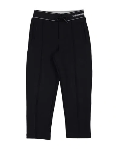 Emporio Armani Toddler Boy Pants Midnight Blue Size 6 Cotton, Polyester, Elastane, Polyamide In Blue