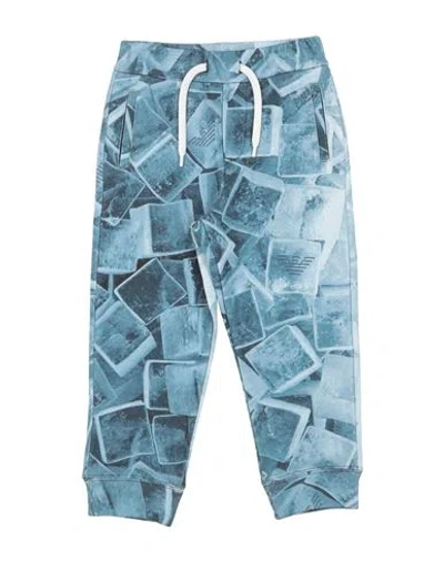 Emporio Armani Babies'  Toddler Boy Pants Slate Blue Size 4 Cotton
