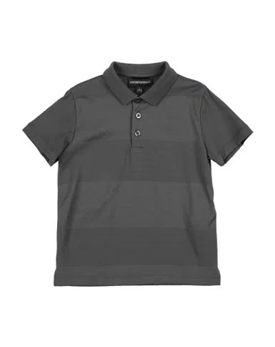 Emporio Armani Babies'  Toddler Boy Polo Shirt Grey Size 7 Cotton
