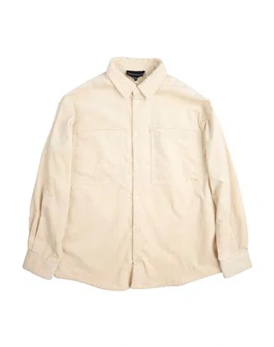 Emporio Armani Babies'  Toddler Boy Shirt Ivory Size 6 Cotton, Modal, Elastane In White